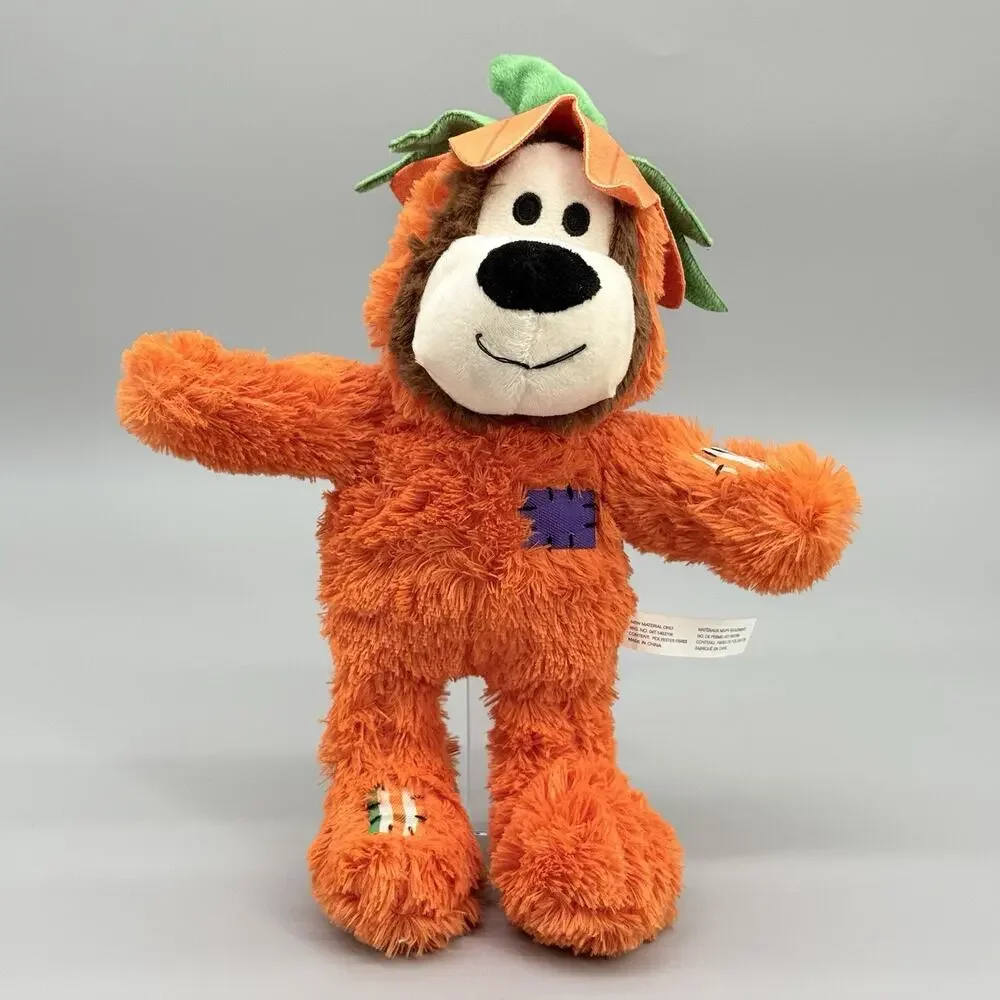 KONG Wild Knots Halloween Pumpkin Patch Bear Dog Chew Toy Orange 10” inch